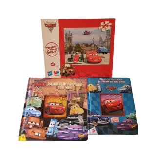 Lot de 2 livres et 1 puzzle Cars d'occasion DISNEY - Dès 4 ans - Atelier jouet - Les Chantiers Valoristes