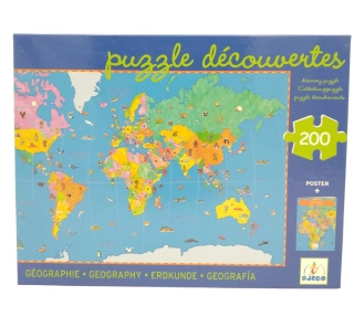 Puzzle Les enfants du monde d'occasion 200 pieces - Djeco - Dès 6 ans - La Ressourcerie du TransiStore