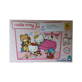 Jeu de 2 puzzles "Hello Kitty" d'occasion - Dès 3 ans | Jeu Change - Recyclerie Drumettaz