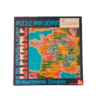 Puzzle d'occasion par département "La France" NATHAN - Dès 10 ans - Recyclerie Drumettaz
