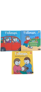 Lot livres T'choupi d'occasion - Nathan - Dès 2 ans | Jeu Change - Atelier jouet - Les Chantiers Valoristes