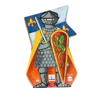 Puzzle Le chevalier au dragon d'occasion DJECO - Dès 4 ans - Ressourcerie du Pays de Gex