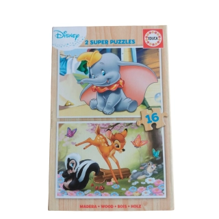 2 super puzzle Disney d'occasion Bambi et Dumbo EDUCA - Dès 3 ans - Jeu Change