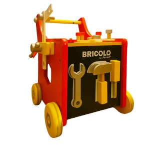 Chariot Magnétique Brico'Kids en Bois - JANOD - Dès 18 mois - Jeu Change