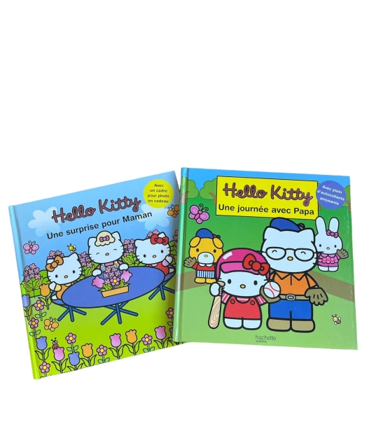 Lot 2 livres Hello Kitty d'occasion - Hachette - Dès 3 ans |Jeu Change