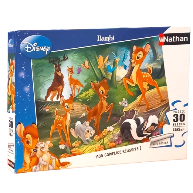 Puzzle Bambi 30 pcs d'occasion - Nathan - Dès 4 ans | Jeu Change