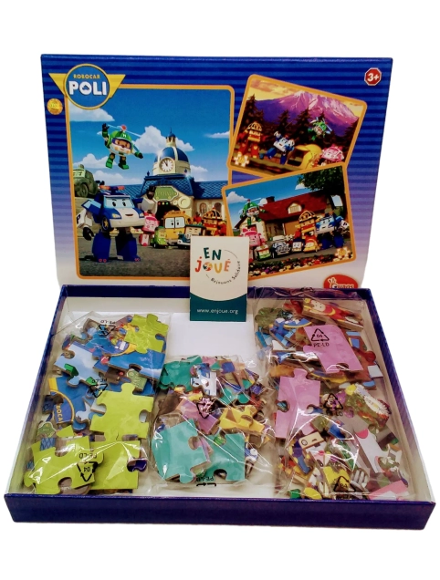 Pack 3 puzzles Robocar Poli d'occasion -Ouaps-  Dès 3 ans | Jeu Change